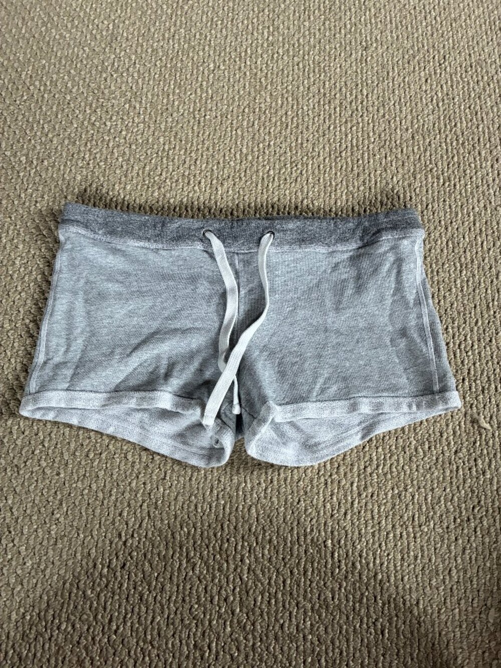 James Perse Shorts Womens 4/XL Fleece Drawstrings Gray Causal Lounge Cotton